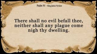 Psalm 91  My Refuge and My Fortress With words  KJV  God Our Protector  Prayer for Protection [upl. by Schweitzer]