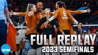 Texas vs Wisconsin 2023 NCAA volleyball semifinals  FULL REPLAY [upl. by Cyna]