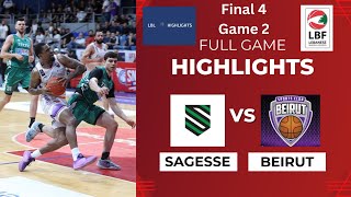 Sagesse vs Beirut Full Game Highlights Final 4 Game 2 20232024 [upl. by Urbano]