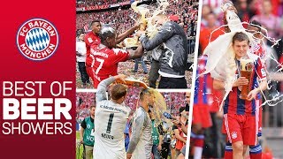 7 Championships 7 Beer Showers  Best of FC Bayern [upl. by Nibbs]