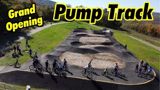 Vernon Township Pump Track  Grand Opening [upl. by Enaitsirk]