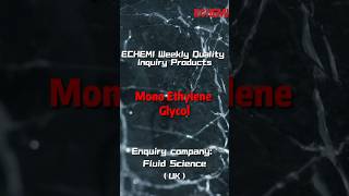 An important industrial solvent  Mono Ethylene Glycol [upl. by Larianna]