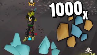 AntiPking Until 1000 Rune Rocks Mined [upl. by Affrica956]