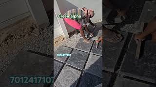 Interlock work Installing method Stone finish [upl. by Fred]