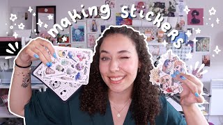 🌱 How I Make Stickers 🌱 Die Cut amp Kiss Cut Sticker Sheets Tutorial [upl. by Akimot]