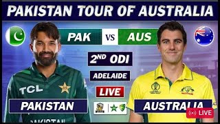 🔴PAK vs AUS LIVE  2ND ODI  PAKISTAN Vs AUSTRALIA LIVE CRICKET MATCH  LIVE SCORE  COMMENTARY [upl. by Xer860]