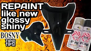 how to REPAINT motorcycle fairings or cover  honda click 125i v2 [upl. by Olsson]