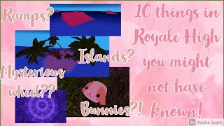 10 things you probably didnt know in Royale high Diamond Beach  Roblox [upl. by Ahseer]