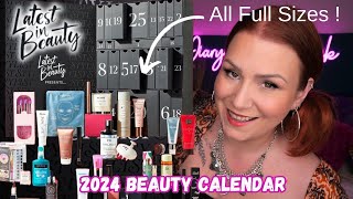 ALL FULL SIZES LATEST IN BEAUTY X STYLIST 2024 ADVENT CALENDAR UNBOXING [upl. by Heber]