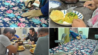 Mom Stitching a Dress for Me  Homemade Cream Cheese Spread  Special Lunch Meal  Biriyani Rice [upl. by Elwyn]