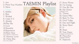 TAEMIN Playlist SHINees 이태민 Korean Songs Collection [upl. by Oilcareh]