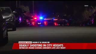 Young Man Shot Killed In City Heights [upl. by Wennerholn]