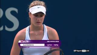 Eugenie Bouchard WTA HD 07 08 13 Sweaty [upl. by Ranite]