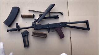 PART 1 YUNKER AKSU AKS74U CO2 AIRGUN 45mmBB RMAG REAL MADE AIR GUN Luftgewehr full Steel Part 1 [upl. by Sevik]