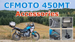 🏍 CFMOTO 450MT 🔧 accessories [upl. by Chancellor474]