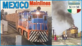 Mexico’s Mainlines in the Early 1990s  National Railways of Mexico Part 1 [upl. by Aisac939]