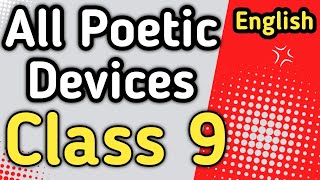 Class 9 english all poetic devices chapter wise studyeasy404 [upl. by Nnaeinahpets]