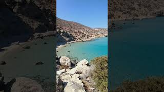 Secret beach Karpathos Greece greekisland beach karpathos [upl. by Ahsyas]