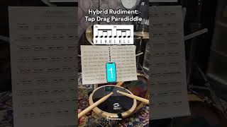 Hybrid Rudiment  Tap Drag Paradiddle [upl. by Settle736]