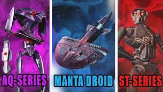 The Most Powerful Separatist Battle Droid Types and Variants Legends  Star Wars Explained [upl. by Sofko]