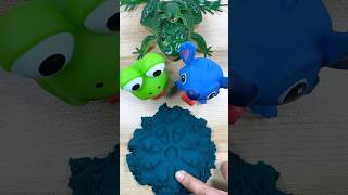 Blue Stitch And Frog KineticSand Great Work‼️😤👌😫shorts fidgets satisfying viralvideo asmr [upl. by Aydiv]