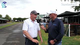 CC with Martin Pierson at the NZB Standardbreds Yearling Sales [upl. by Ellicul]