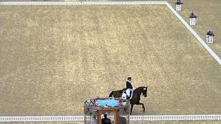 London Olympics 2012 Grand Prix Dressage Mary Hanna entering arena on Sancette [upl. by Akemor]