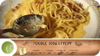 Perfekte Spaghetti Carbonara von Profikoch Fabio I Foodle  Food amp Recipe [upl. by Milly]