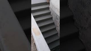 Pouring basement walkout steps after [upl. by Aiekal220]