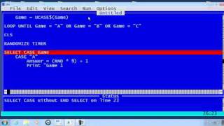 QBasic Tutorial 14  Guess My Number Guessing Game  QB64 [upl. by Jp21]