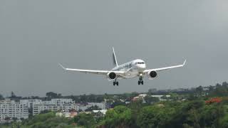 Air AustralAirbus A220300FOMER landing rwy 30 DZA  RUN [upl. by Vladimar540]