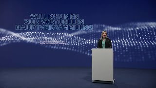 Virtuelle Hauptversammlung 2023  Rede Helen Giza Vorstandsvorsitzende Übersetzung [upl. by Suinuj]