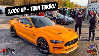 TOOK MY 1000HP MUSTANG TO THE TRACK FOR THE FIRST TIME INSANE [upl. by Kimble114]