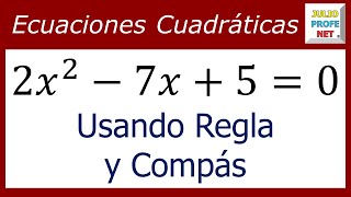 ECUACIONES CUADRÁTICAS POR MÉTODO GRÁFICO  Ejercicio 2 [upl. by Tsepmet]