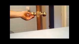 How To Install A Door Knob Or Replace An Interior Door Knob [upl. by Ralyat251]