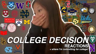 COLLEGE DECISION REACTIONS 2024  ivies t20s UCs CSUs  more 32 schools amp realistic results [upl. by Nnaesor]