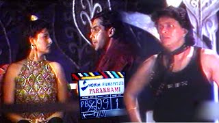 Mithun Chakraborty Sangeeta Bijlani amp Salman Khan On Sets Of quotParakramiquot Unreleased Film [upl. by Barron]