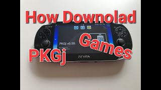 How Downolad Games in PKGj v055 on PS Vita [upl. by Dreyer]