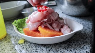 COLOMBIANO prepara un CEVICHE PERUANO 🇵🇪 [upl. by Kronick]