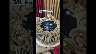 Chocolate sponge cake decoration chocolatecake chocolaterecipecake cakedecoratingtutorials [upl. by Zillah]