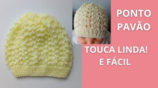 TOUCA INFANTIL DE TRICÔ LINDA PASSO A PASSO [upl. by Christiana]