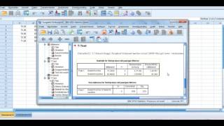 tTest für verbundene Stichproben mit SPSS [upl. by Eirek]