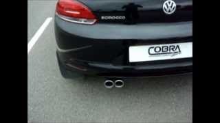 VW Scirocco 20 TDI Performance Exhaust by Cobra Sport Exhausts [upl. by Aicelef]