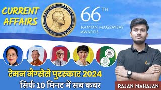 Ramon Magsaysay award 2024  Current affairs 2024 [upl. by Januarius]