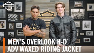 HarleyDavidson Mens Overlook ADV Waxed Riding Jacket Overview [upl. by Kaehpos]