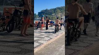 🇧🇷 Cycling along Leblon Beach [upl. by Lew179]