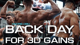 BACK DAY  ANDREI DEIU  GET 3D GAINS  TRAIN WITH ME [upl. by Oiralednac]