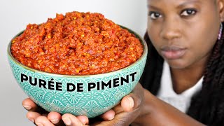 Comment faire de la PURÉE de PIMENTS maison 🌶🌶 Pâte  Confiture 🌶🌶 [upl. by Aihsinat545]