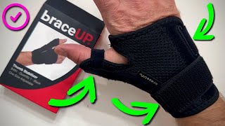 BraceUP Thumb Spica Splint Brace Right Left Hand Review [upl. by Doone929]