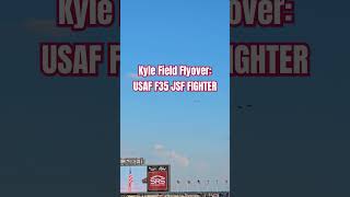 Stealth Fighter Flyover  Kyle Field Flyover by F35 [upl. by Aciretehs]